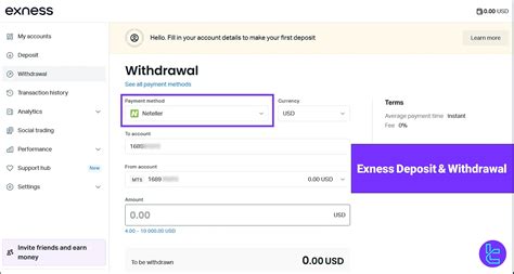 Deposit and withdraw via Skrill – Exness Help Center.